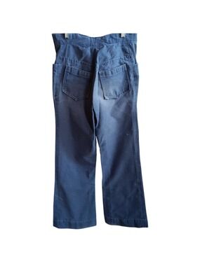 True Vintage Bellbottom Jeans 27x30 1970's Handmade Hippy Distressed Faded USA